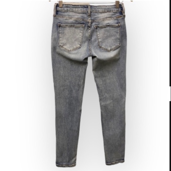 Kancan buttonfly distressed Skinny Jeans Size 13/30 - Picture 7 of 9